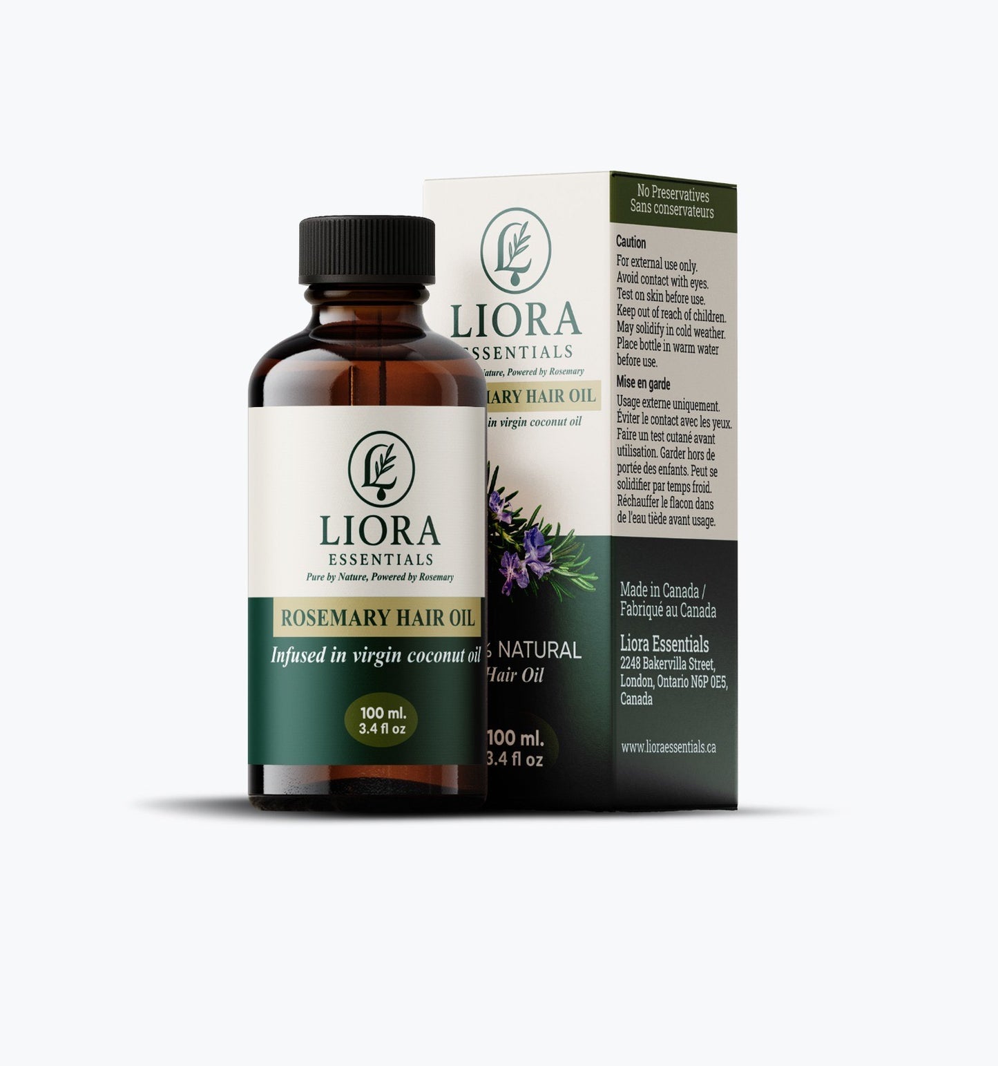 LIORA Essentials 100% Natural Rosemary Hair Oil-100ml