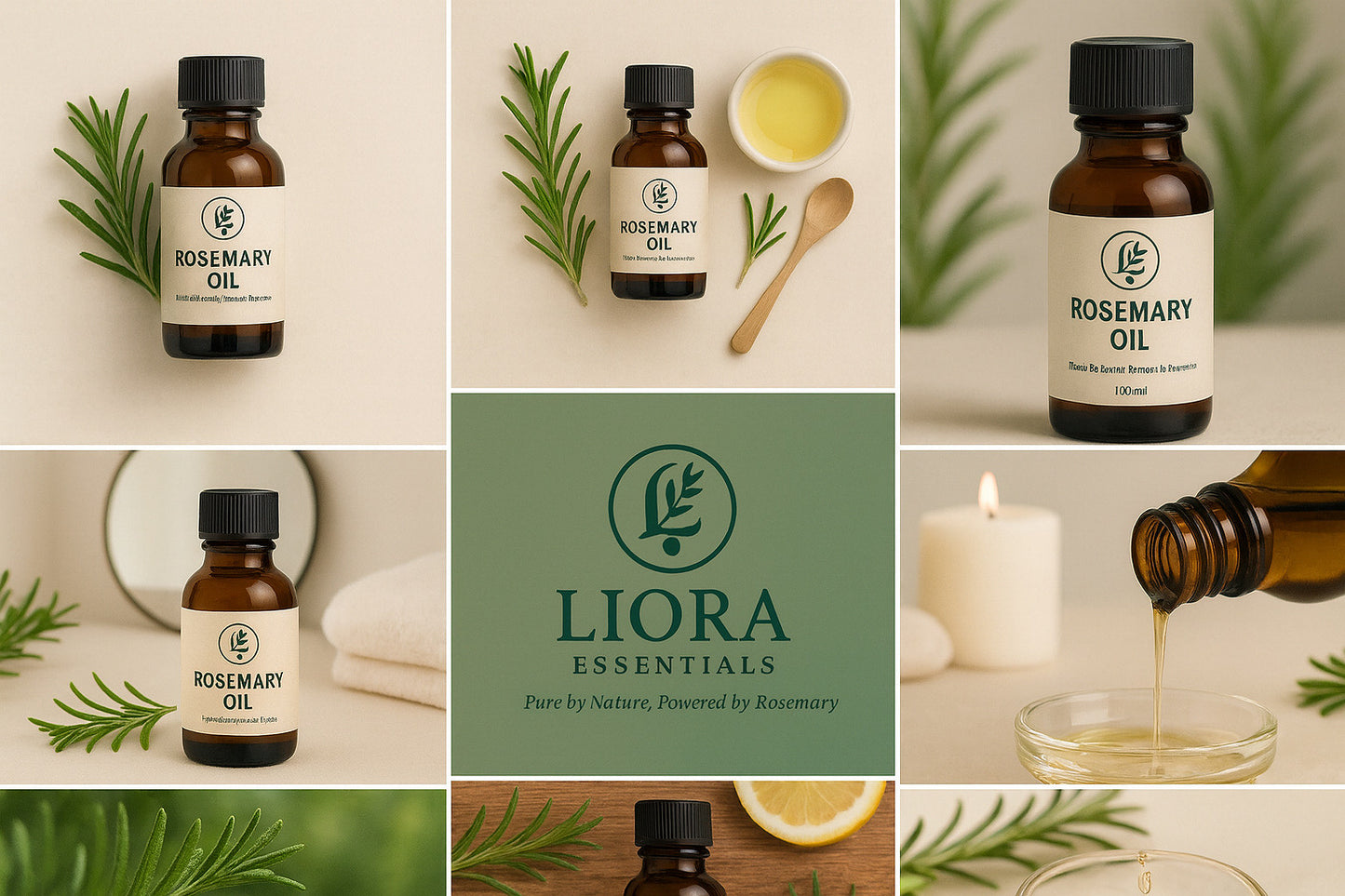 LIORA Essentials 100% Natural Rosemary Hair Oil-100ml
